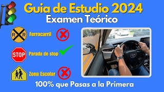 PREGUNTAS DEL EXAMEN TEORICO 2024 ACTUALIZADOLICENCIA DE CONDUCIR [upl. by Alair932]