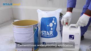 Cementitious Waterproofing Application [upl. by Noevart]