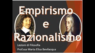 Empirismo e Razionalismo [upl. by Ethelinda]