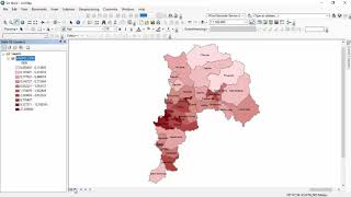 MAPA DE DENSIDAD DE POBLACIÓN  ARCGIS [upl. by Ahsirtap]