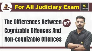 The differences between Cognizable Offences and Non Cognizable Offences  Hardik Mishra Sir [upl. by Zakarias]