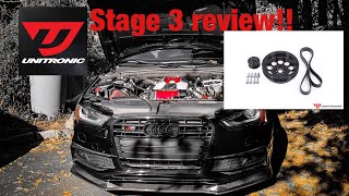 Audi S4 Unitronic Stage 3 Dual Pulley Review [upl. by Nivonod]