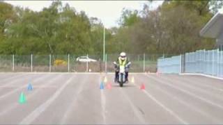 New Motorcycle test The Swerve And Emergency stop [upl. by Ydnih]