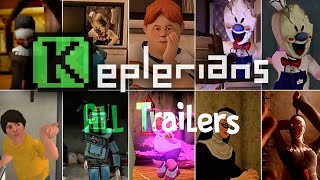 Keplerians Horror Games ALL TRAILERS 2018  2021 [upl. by Holladay]