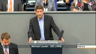 Michael Leutert DIE LINKE Keine Förderung militärischer Forschung [upl. by Atteuqcaj]