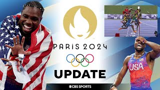 Noah Lyles WINS GOLD in Mens 100M in PHOTO FINISH I CBS Sports [upl. by Chow]