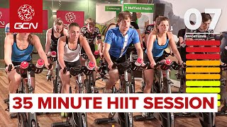 HIIT  35 Minute Cycle Training Workout  Hill Training [upl. by Eiramac887]