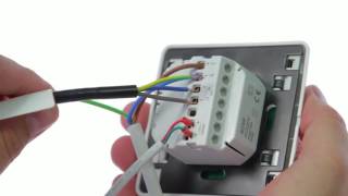 How to wire up the Comfortzone touchscreen thermostat 8259 [upl. by Libbi]