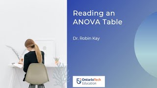 Reading an ANOVA Table [upl. by Kallista]