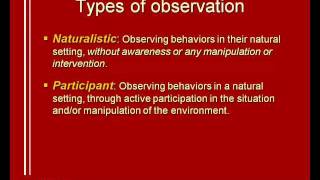 05 Observational methods 12 [upl. by Cynarra]