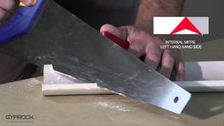 Installing Gyprock plasterboard  How to cut and install Gyprock cornice [upl. by Sancho]