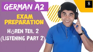 German A2 Listening exam part 2 I Goethe Zertifikat Hören Teil 2 [upl. by Obaza]