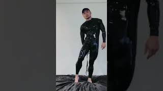 How to wear rubber suit easily [upl. by Flossi]