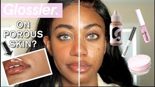 GLOSSIER on PorousTextured skin FULL FACE REVIEW [upl. by Covell]