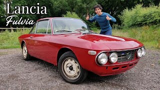 Driving my Lancia Fulvia Project for the First Time Ever [upl. by Nnylarac]