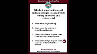 Motorcycle Practice Test canadiandrivingtest learn motorcycle [upl. by Ainesej]