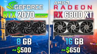 RTX 2070 SUPER vs RX 6800 XT  Test in 5 Games  1440p [upl. by Eessej]