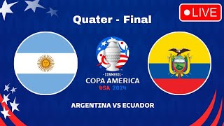 Argentina Vs Educator Live Football । Copa America 2024 । Quater Final । Watch amp Enjoy [upl. by Pedaias260]