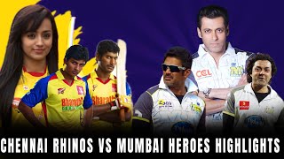 Chennai Rhinos vs Mumbai Heroes  Epic Highlights from CCL Faceoff  CCL 2024 [upl. by Peony16]