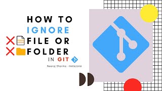How to create gitignore file How to add files to gitignore  Neeraj Sharma [upl. by Fugazy591]