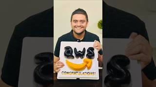 Aws logo cake 😋 youtubeshorts cakeartist isitcake aws awscake amazonaws [upl. by Ahsatel]