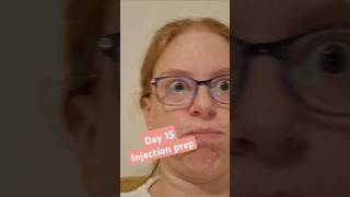 Day 15  Meriofert injection prep ivf ivfjourney meriofert fertility [upl. by Eirallam]