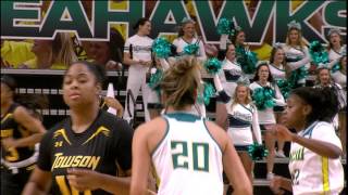 UNCW WBB Highlights vs Towson Jan 27 2017 [upl. by Clements]