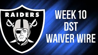 DefenseDST To Add Waiver Wire Week 10 Fantasy Football [upl. by Guzel]