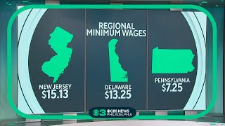 New year new minimum wage for New Jersey and Delaware  but not Pennsylvania [upl. by Cristian396]