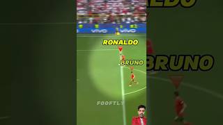 Ronaldos Selfless Assist to Brunoquot football cr7 soccer goals shorts shortvideo shortsfeed [upl. by Towney590]