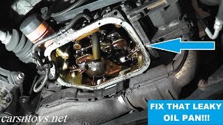 Oil Pan Gasket Replacement with Basic Hand Tools [upl. by Goulder]