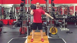 Single Arm Eccentric Accentuated Dumbbell Push Press [upl. by Ayarahs]