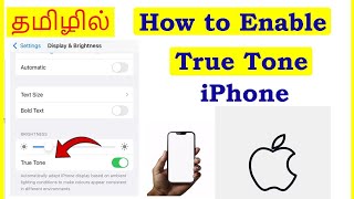 How to Enable True Tone in iPhone Tamil  VividTech [upl. by Aicitel]