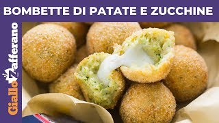 BOMBETTE DI PATATE E ZUCCHINE Aperitivo facile e veloce [upl. by Nadual442]