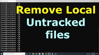 How to Remove Local Untracked files from the current Git working tree [upl. by Jinny]