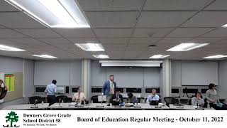 District 58 Board of Education Meeting  October 11 2022 [upl. by Yessak610]