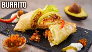 Burrito Recipe  How to Make Burrito at Home  Mexican Burrito Wrap  Easy Veg Wrap Recipes  Ruchi [upl. by Burney575]