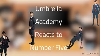 The Umbrella Academy reacts to Number Five ఌ𝐴𝑞𝑢𝑎ఌ Gacha read description [upl. by Alegnave]