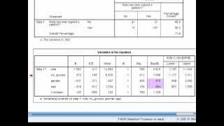 SPSS Tutorials Binary Logistic Regression [upl. by Lucia]