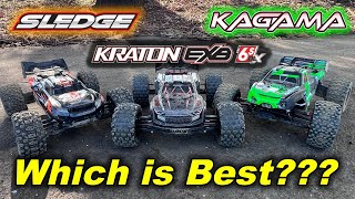 6S RC Monster Truck Review  Best RC Monster Truck  Arrma Kraton EXBCorally KagamaTraxxas Sledge [upl. by Lyrehs]