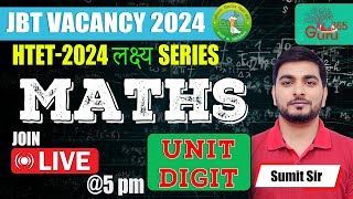 HTET Mathematics Classes 2024  Haryana TET PRTTGTPGT UNIT DIGIT  Sumit Sangwan Sir [upl. by Yakcm]