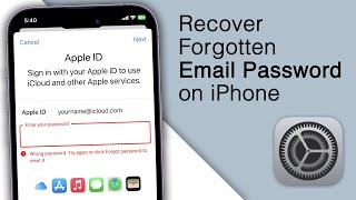 How to Recover Forgotten Email Password on iPhone iOS 16 [upl. by Bonacci]