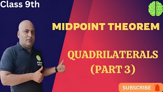 Midpoint Theorem and Converse of Midpoint Theorem  Quadrilaterals  Part 3  Class 9th [upl. by Silvanus]