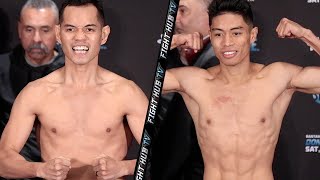 NONITO DONAIRE VS REYMART GABALLO  FULL WEIGH IN amp FACE OFF VIDEO  SHOWTIME BOXING [upl. by Linnette]