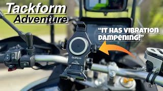 Worlds Best Phone Motorcycle Mount amp Wireless Charger 2023  Tackform Adventure [upl. by Ainaznat]