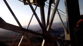 Mt Moiwa  Sapporo  Cable car ride with sunset at the back [upl. by Zerlina]