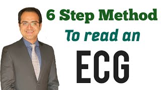 ECG Interpretation Made Easy By 6 Step Method How to read an EKG ECG Lectures USMLE NEET PG [upl. by O'Connor]