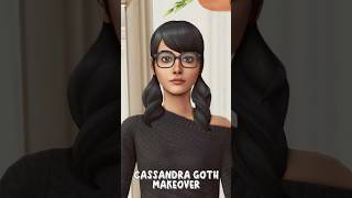 Cassandra Goth Makeover  The Sims 4 thesims4 shorts sims4 gaming [upl. by Elakram806]