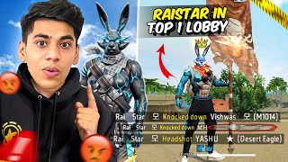 One Tap God🥶Raistar Bhai in Top 1 Lobby💀What Happens Next [upl. by Taddeo]