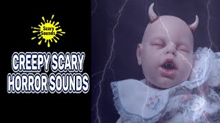 Creepy Demon Baby Haunting Music and Scary Horror Sounds 🤯 [upl. by Aicilana]